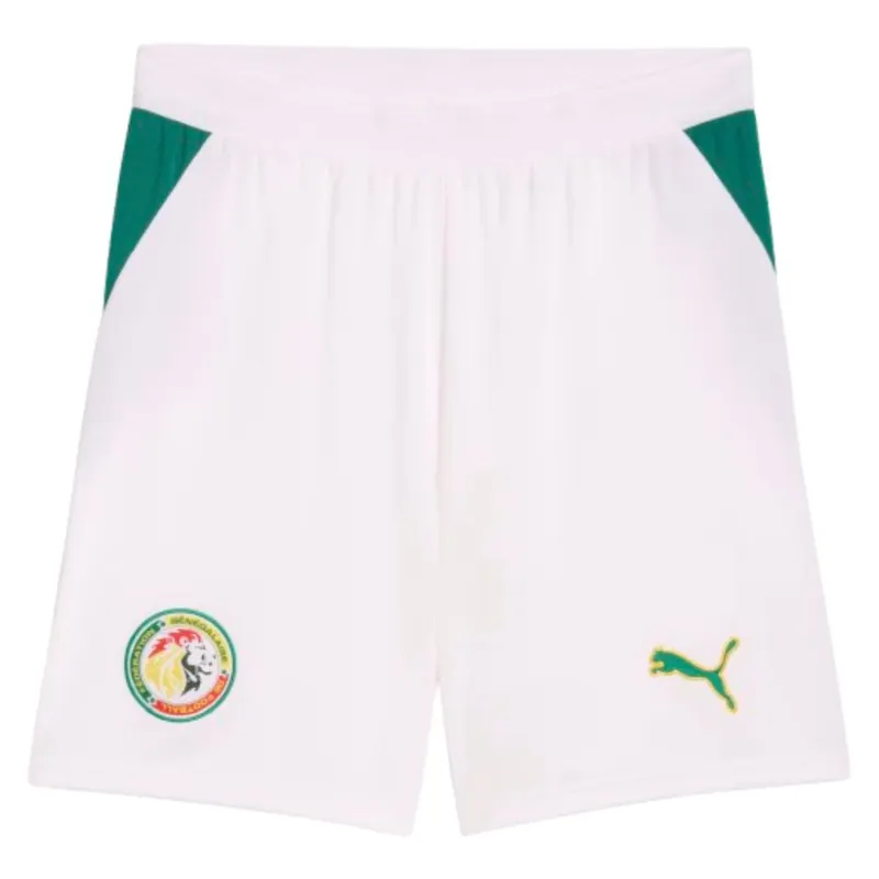 Mens 2026 2027 Home Shorts White - Senegal