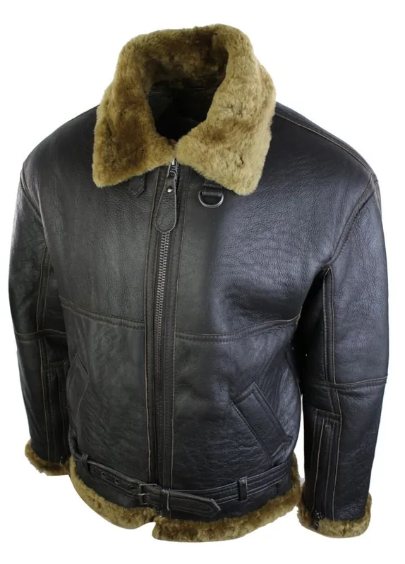 Sheepskin Flying Pilot Jacket - TruClothing