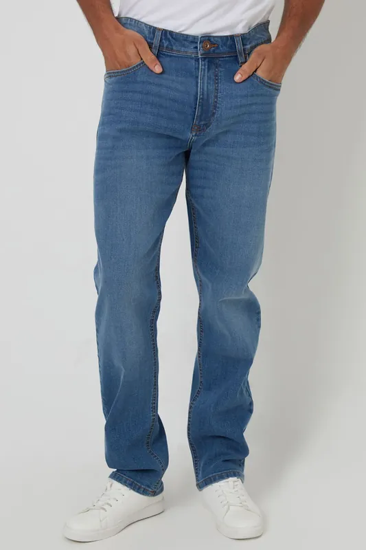 Canterbury' Straight Fit Jeans With Stretch - Threadbare