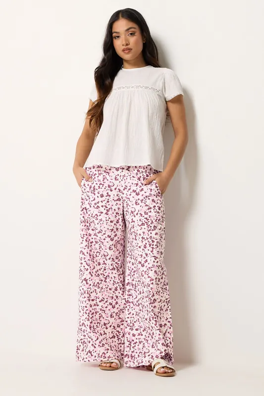 Petite Wide Leg Trousers - PixieGirl