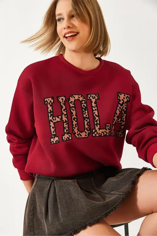 Embroidered Logo Crew Neck Sweatshirt - Bianco Lucci