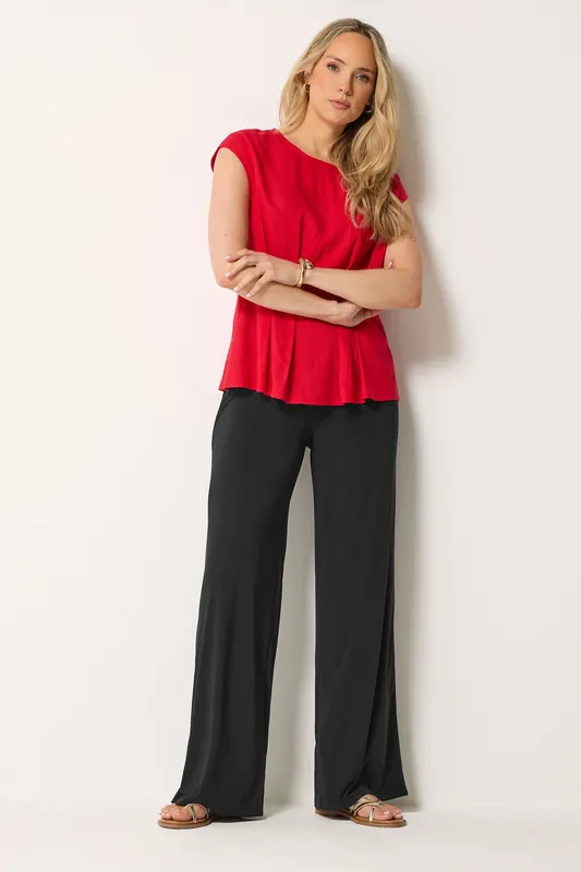 Tall Palazzo Wide Leg Trousers - Long Tall Sally