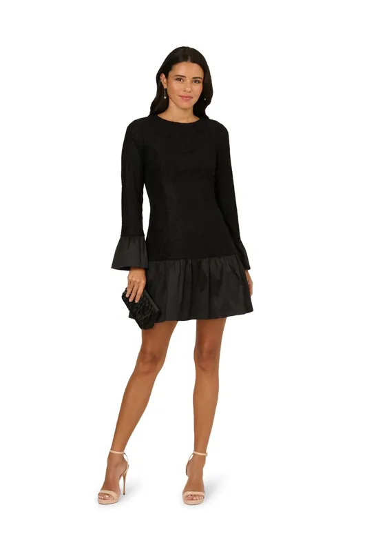 Lace Taffeta Flounce Dress - Adrianna Papell