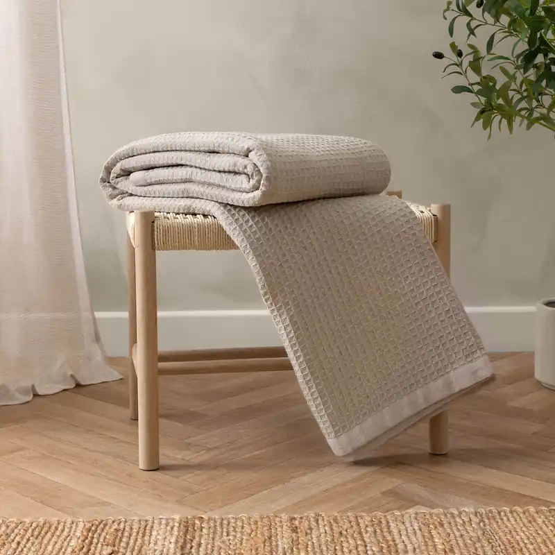 Canopy Waffle 100% Cotton Oversized Throw - Yard