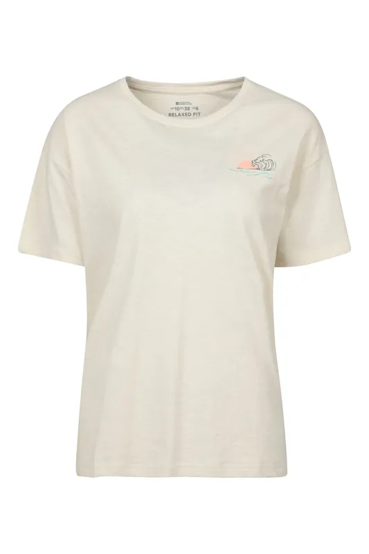 Sea Circle' Soft Lightweight Casual Short Sleeve Relaxed Fit T-Shirt