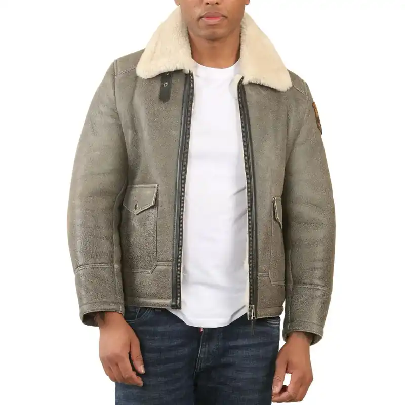 B3 Shearling Aviator Sheepskin Jacket - TruClothing