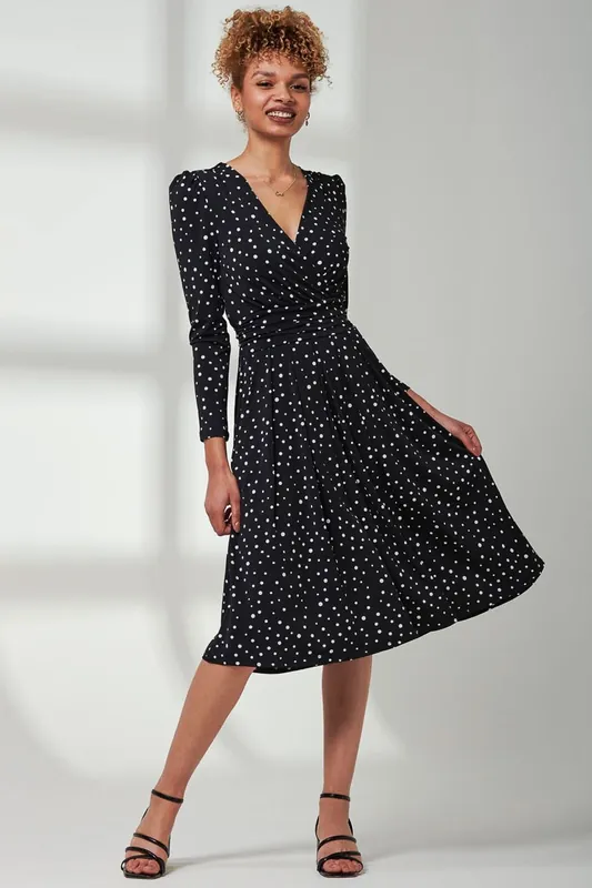 Rafella Long Sleeve Midi Dress - Jolie Moi