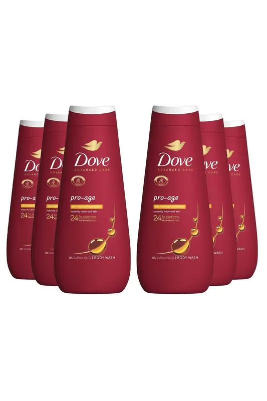 Advanced Care 'Body Wash' Pro Age for 24Hrs 400ml, 6pk - Dove