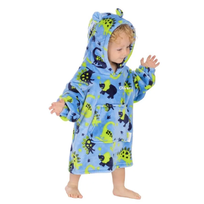 Personalised Dinosaur Print Hoody - Lulabay