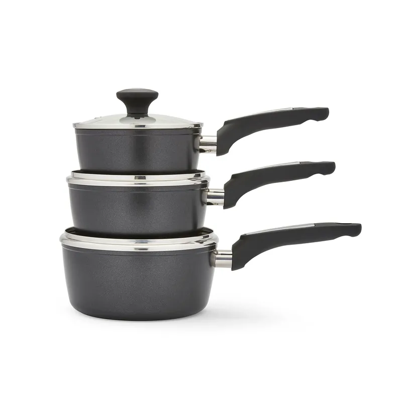 3 Piece Forged Aluminium Pan Set - Morphy Richards