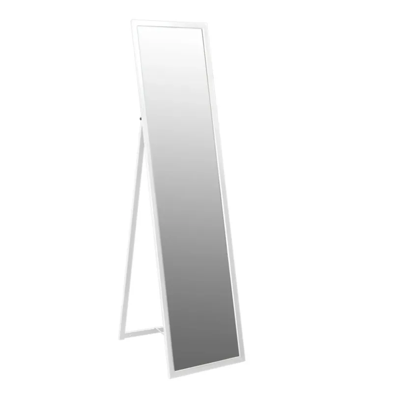 White Full-Length Standing Mirror 137×35.5cm Tall Floor Mirror