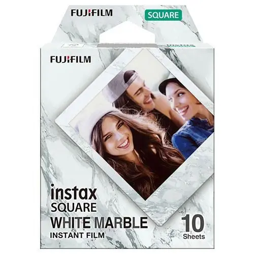 Square Film White Marble - 10 Shots