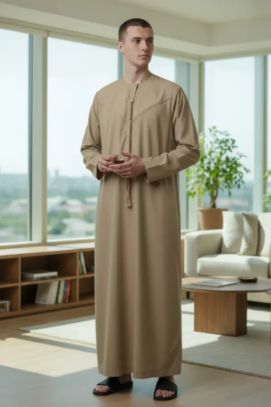 Eid Moroccan Jubba Robe Djellaba Ramadan Eid Thobe LFS-HM11