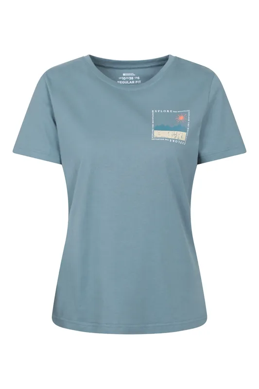 Explore The Mountains' Soft Lightweight Short Sleeve Graphic T-Shirt