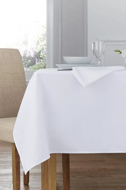Forta Plain Polyester Tablecloth - 160 x 160cm
