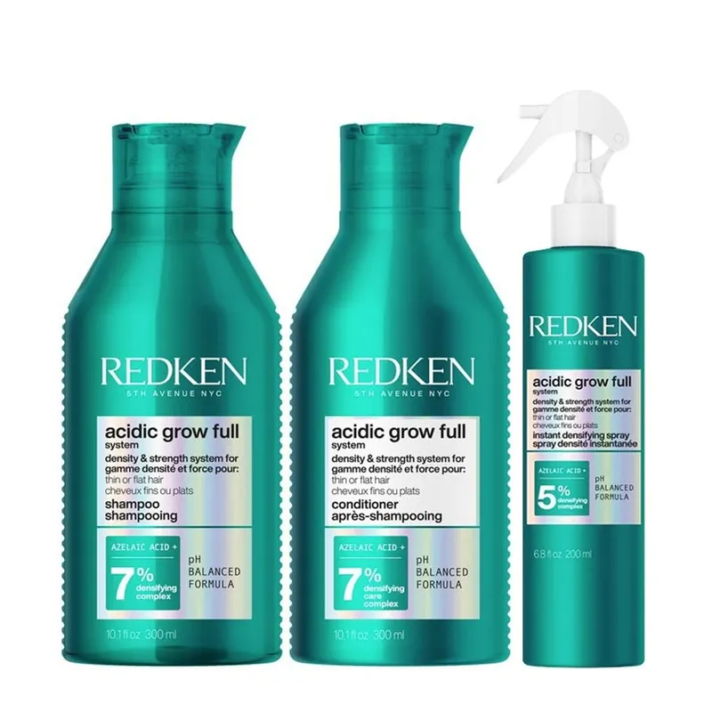 Acidic Grow Full System Shampoo Conditioner Spray - Redken