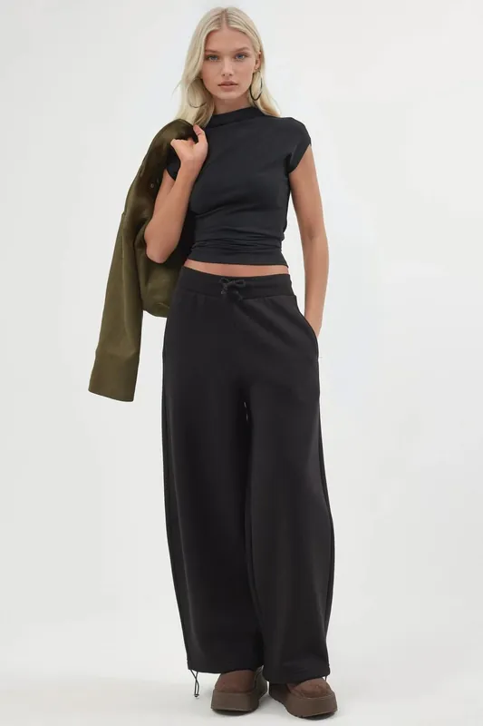Women's Long Fleece Sweatpants - Busem