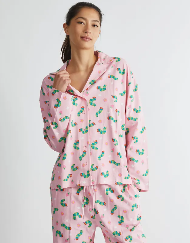 The Very Hungry Caterpillar Pyjama Set in Pink - SKINNYDIP