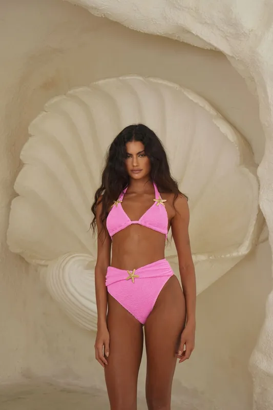 Carmen Scrunch Triangle Bikini Top - Moda Minx