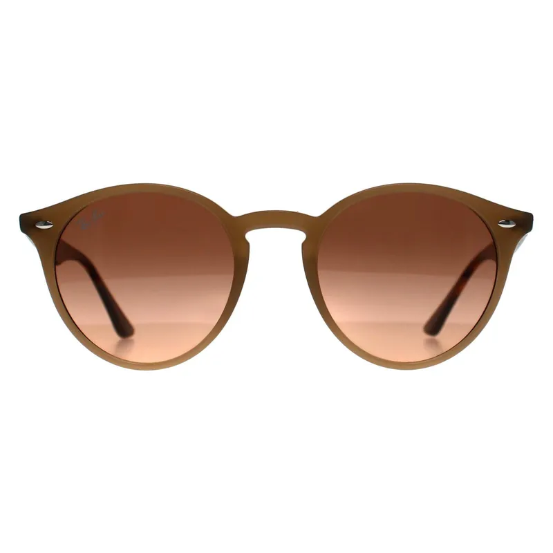 Round Polished Turtledove Pink Gradient Grey 2180 - Ray-Ban