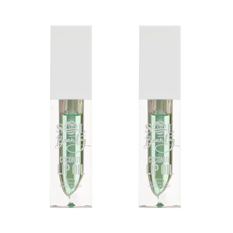 Coconut Lip Oil Extract Shea Butter Nourish Hydrate Soften Lips 3G - SOL Beauty