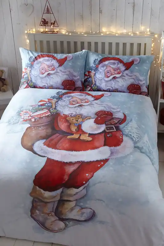 Father Christmas Duvet Cover Set - Portfolio Home