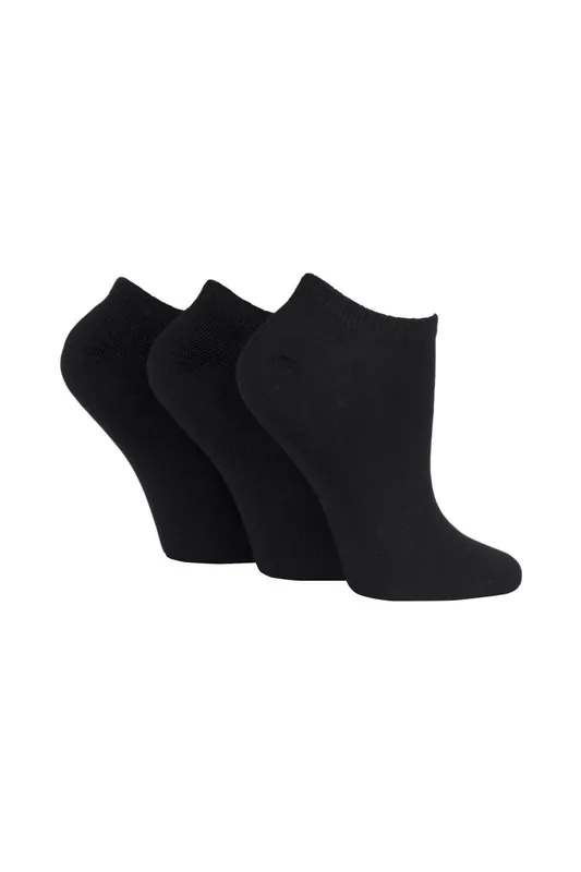 3 Pair Bamboo Trainer Socks with Smooth Toe Seams - SOCKSHOP
