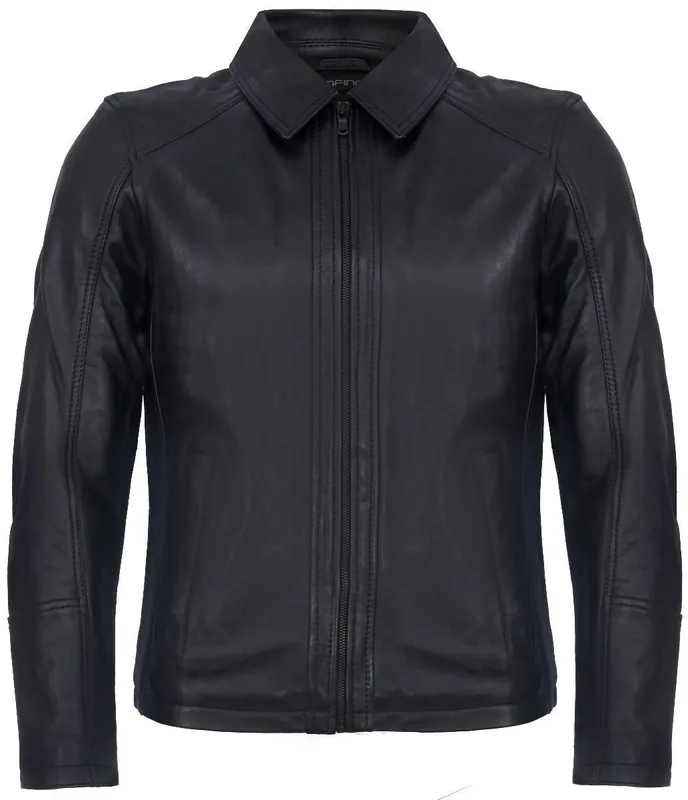 Smart Classic Harrington Leather Jacket-New York