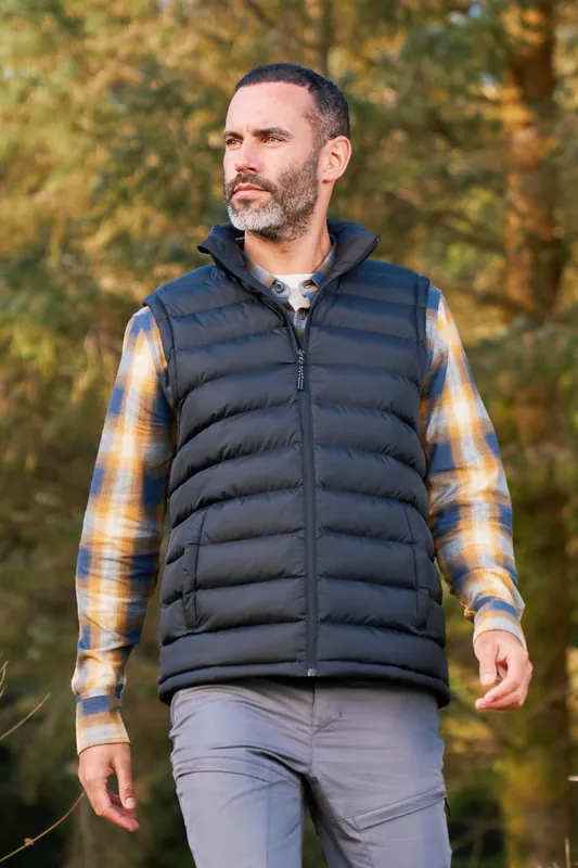 Seasons' Lightweight Water Resistant Padded Full Zip Puffer Gilet - Mountain Warehouse