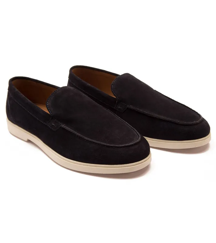 Fenway' Suede Leather Slip-on Casual Loafer Shoes