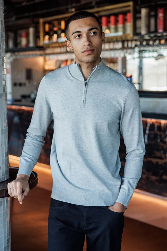 1/2 Zip Knitted Jumper - French Connection