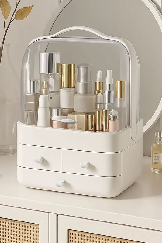 Acrylic Makeup Organiser Cosmetic Storage Box - Neo
