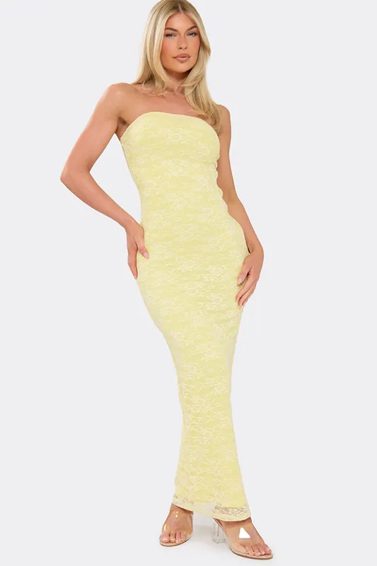 Sleeveless Lace Maxi Dress - EGO