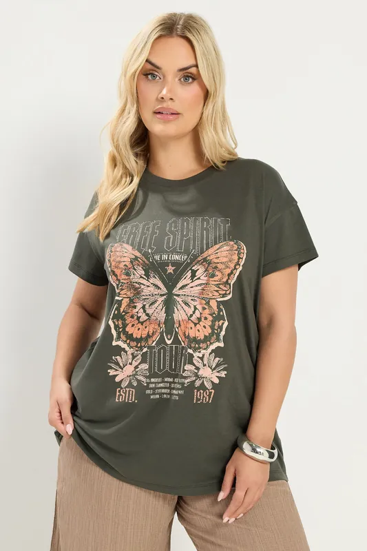 Butterfly Embellished T-Shirt