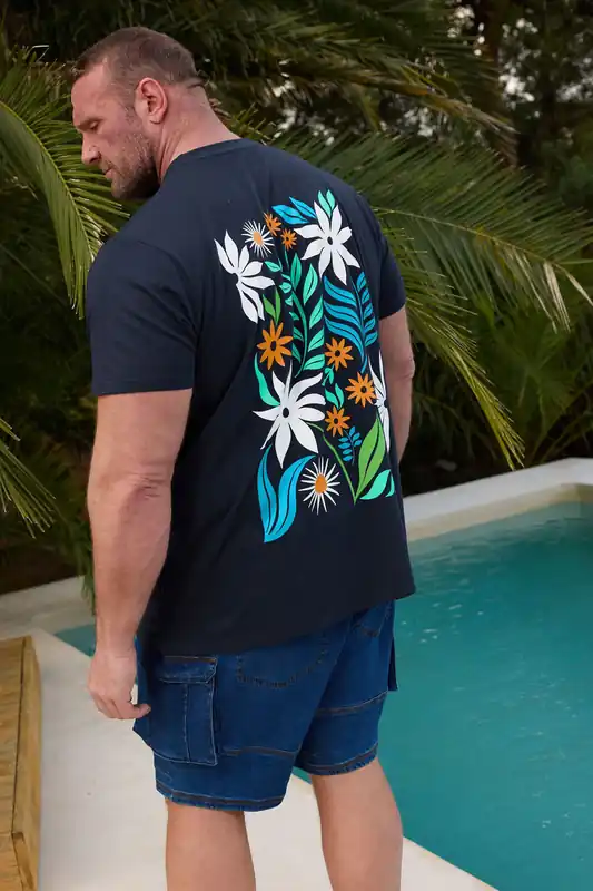 Floral Print Graphic T-Shirt