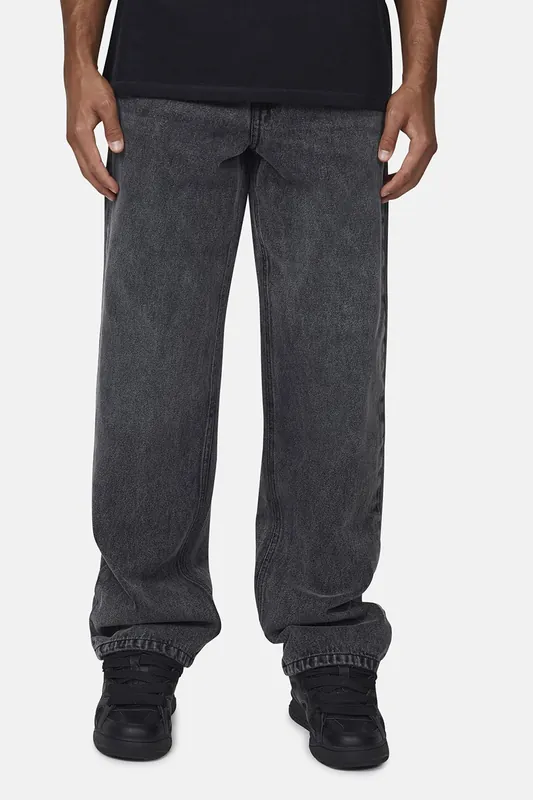 Baggy Vintage Wash Denim Jeans - Good For Nothing