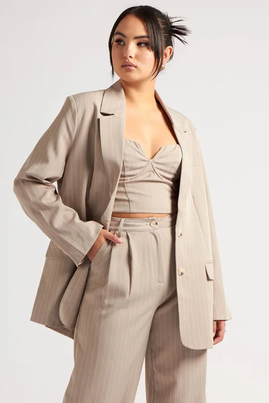 Striped Blazer - Urban Bliss