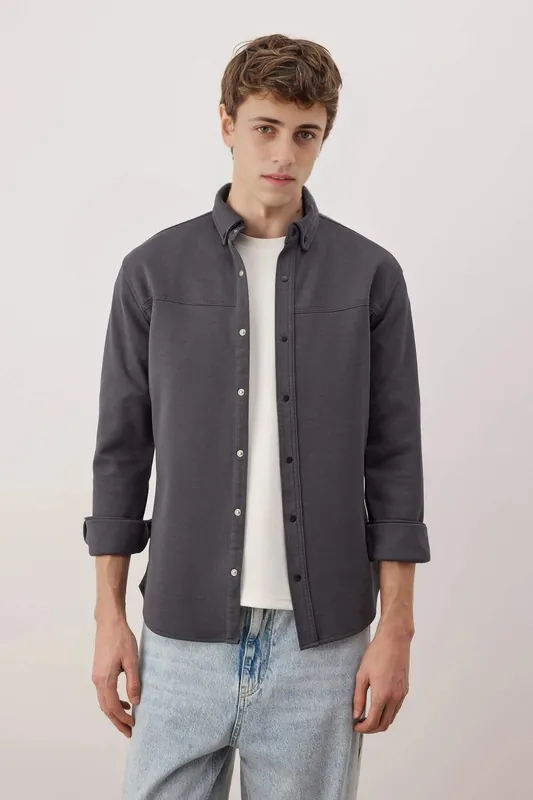 Men’s Button Through Overshirt - WOVCOR