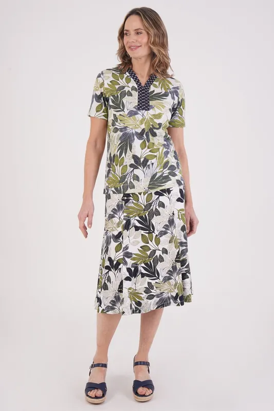 Jungle Print Skirt-Regular