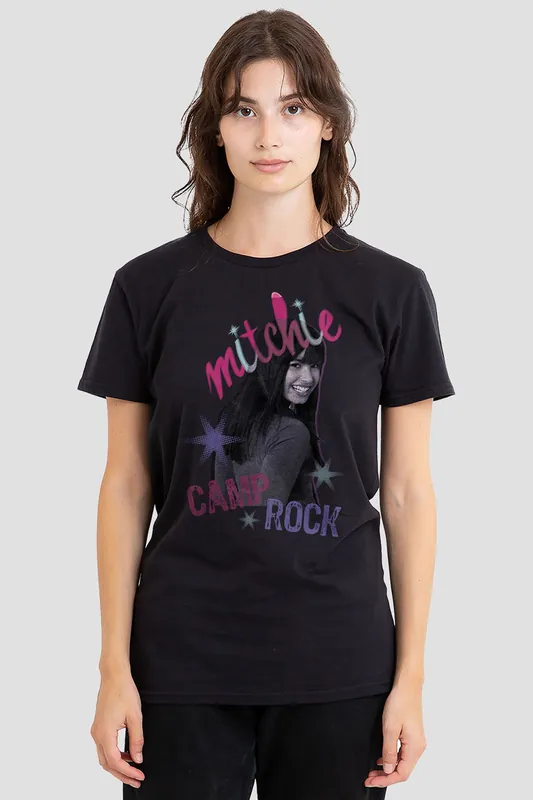Camp Rock Mitchie Airbrush T-Shirt, Black
