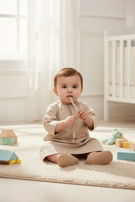 Baby's Ramadan Moroccan Thobe Robe Emirati Eid Jubba LFS-B-TT001