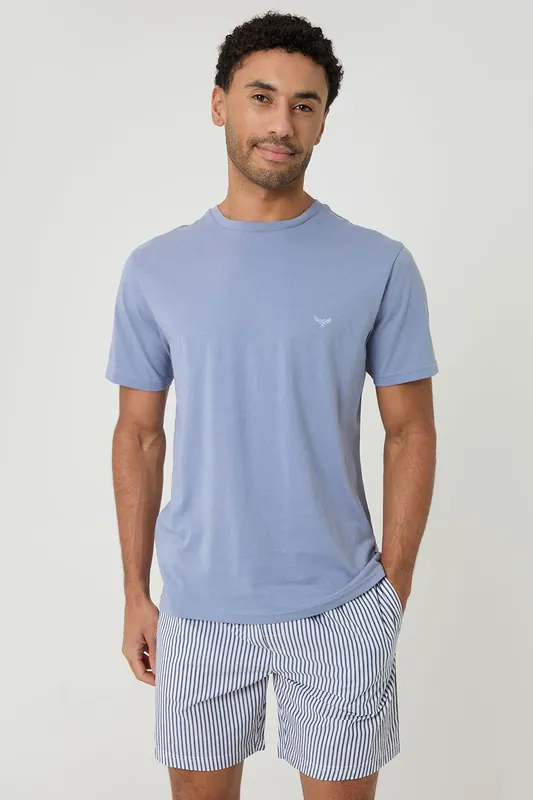 Stripe Short Pyjama Set - Threadbare