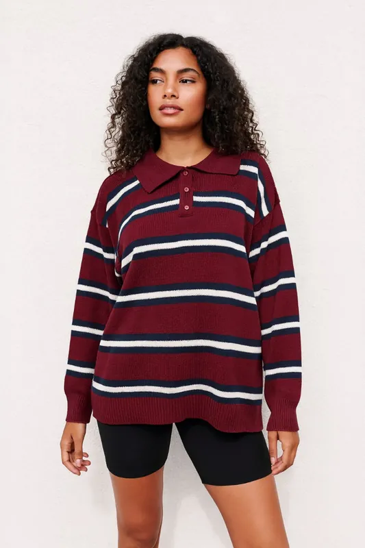 Knitted Rugby Jumper - Knitted - Regular - Jumper