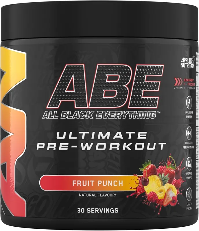 ABE Pre Workout Powder - Fruit Punch - 30 Servings