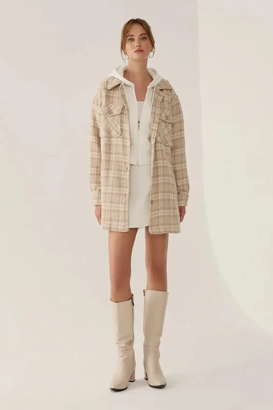 Plaid Patterned Jacket - Hiccup