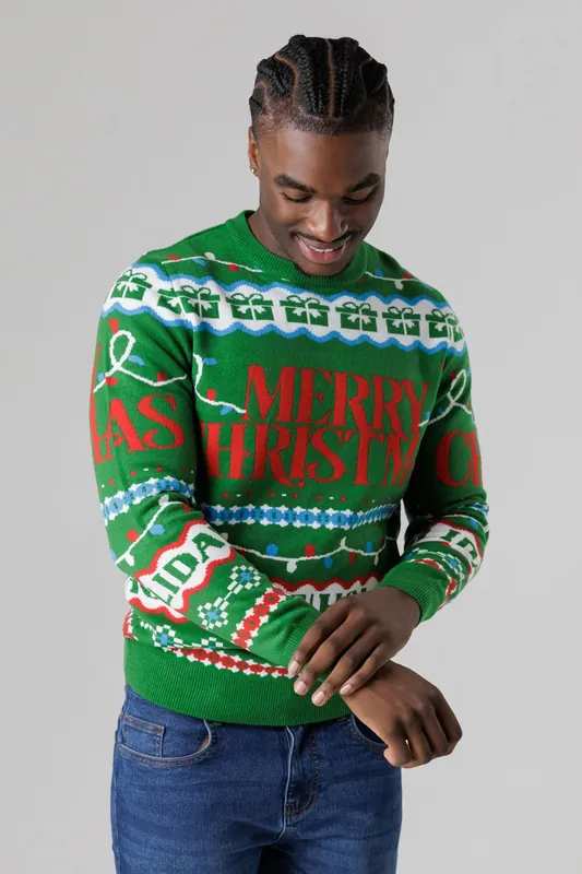 Festive Jacquard Crew Neck Jumper - Tokyo Laundry