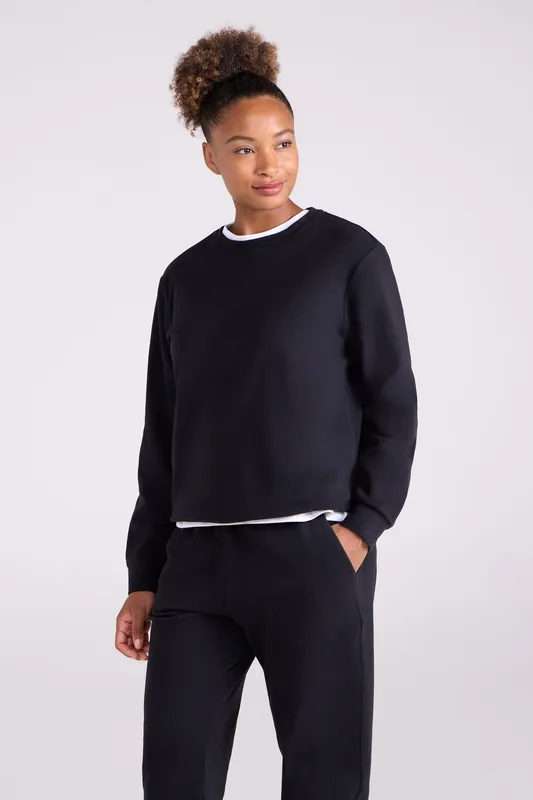 Strath' Supersoft Lightweight Warm Cosy Melange Fleece Sweatshirt - Mountain Warehouse