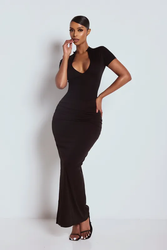 The Dalia Dress Black - LEMONLUNAR