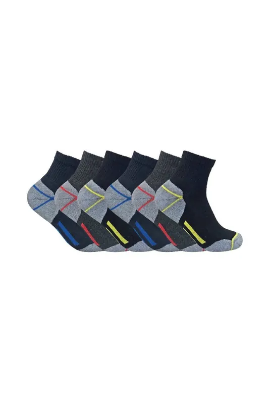 6 Pairs Ultimate Cotton Quarter Length Short Work Socks - Sock Snob