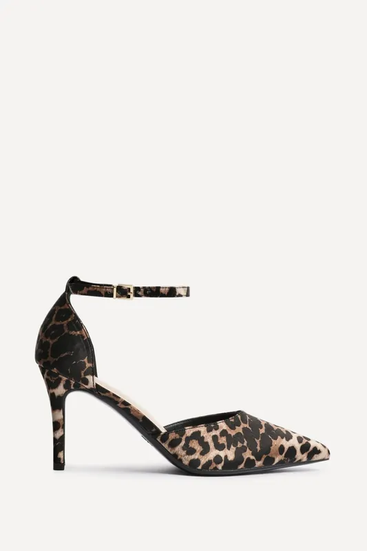 Thea Leopard Print Stiletto Court Heels - Linzi